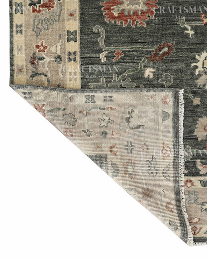 8x10 feet Wool Hand-Knotted Oushak-Inspired Rug | Craftsman Rugs Exclusive