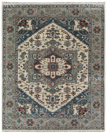 8x10 feet Wool Hand-Knotted Oushak-Inspired Rug | Craftsman Rugs Exclusive
