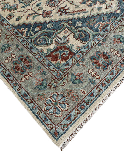 8x10 feet Wool Hand-Knotted Oushak-Inspired Rug | Craftsman Rugs Exclusive