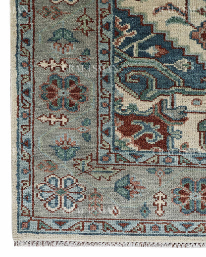 8x10 feet Wool Hand-Knotted Oushak-Inspired Rug | Craftsman Rugs Exclusive