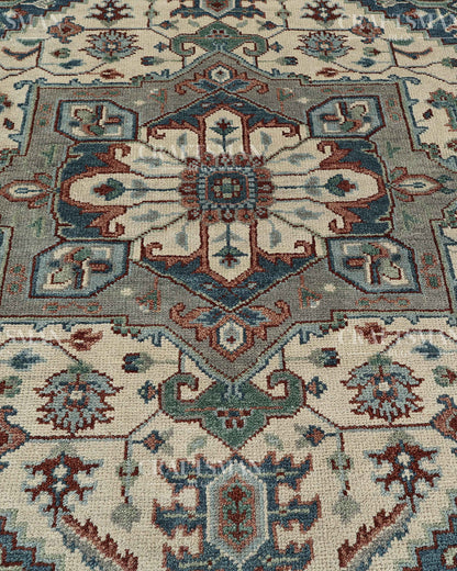 8x10 feet Wool Hand-Knotted Oushak-Inspired Rug | Craftsman Rugs Exclusive