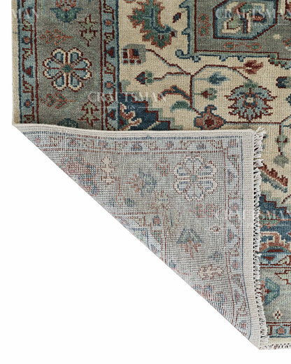 8x10 feet Wool Hand-Knotted Oushak-Inspired Rug | Craftsman Rugs Exclusive