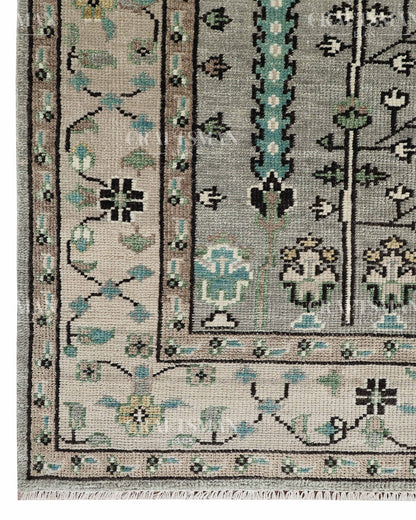 8x10 feet Wool Hand-Knotted Oushak-Inspired Rug | Craftsman Rugs Exclusive