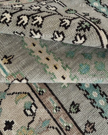 8x10 feet Wool Hand-Knotted Oushak-Inspired Rug | Craftsman Rugs Exclusive