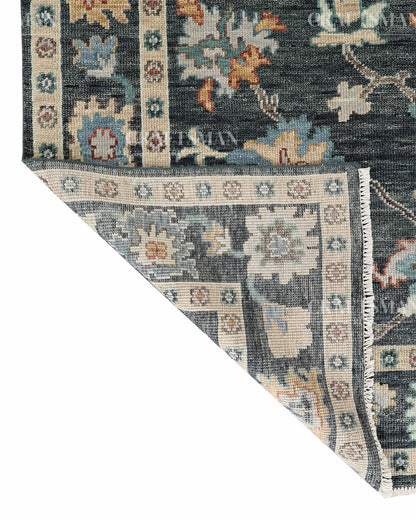 8x10 feet Wool Hand-Knotted Oushak-Inspired Rug | Craftsman Rugs Exclusive