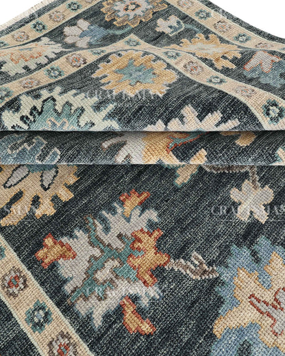 8x10 feet Wool Hand-Knotted Oushak-Inspired Rug | Craftsman Rugs Exclusive