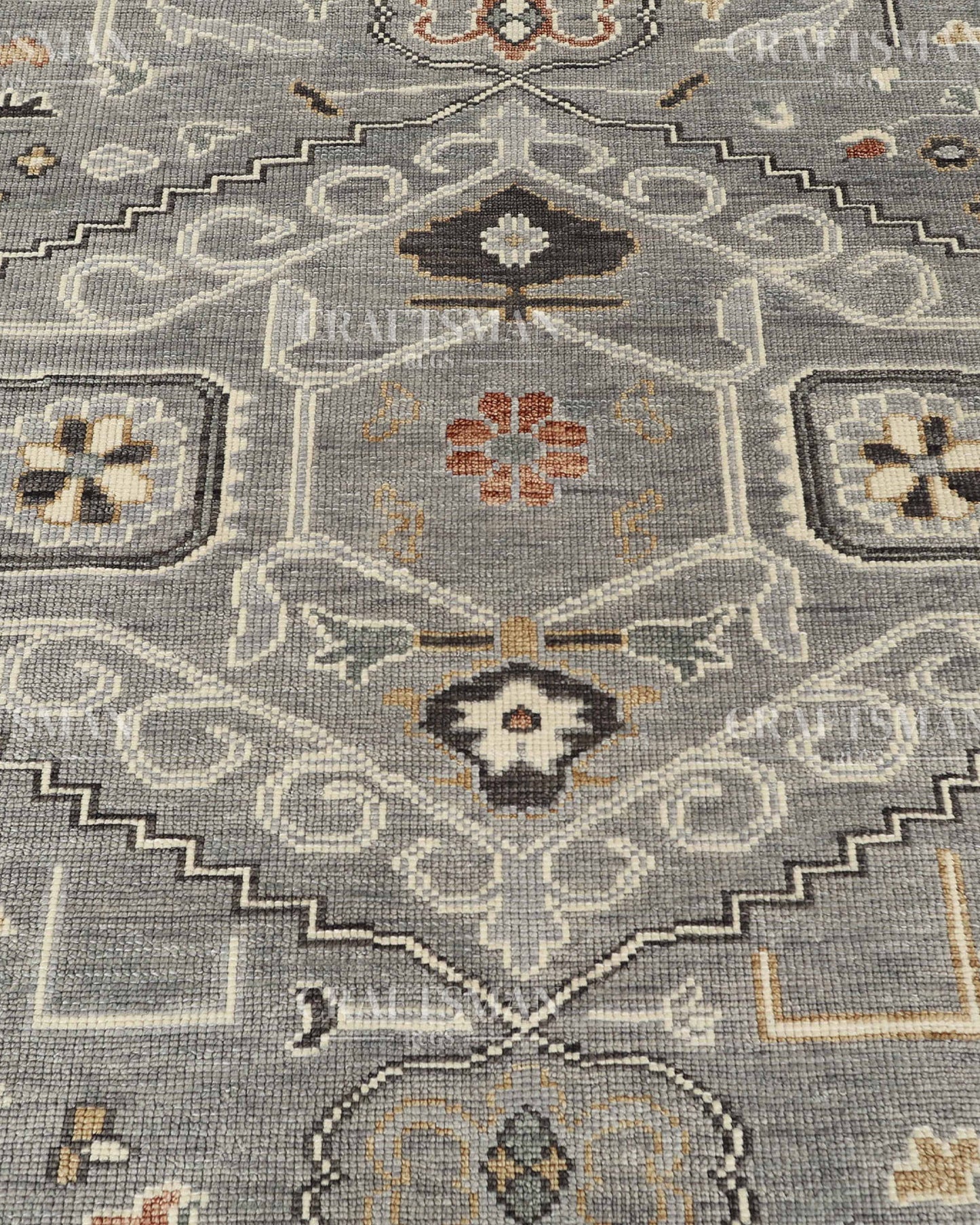 8x10 feet Wool Hand-Knotted Oushak-Inspired Rug | Craftsman Rugs Exclusive