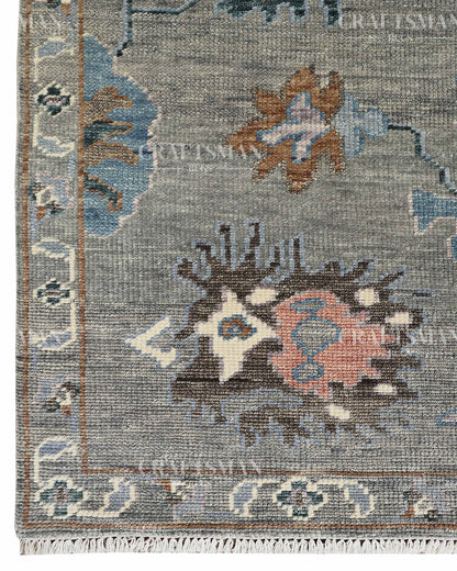 8x10 feet Wool Hand-Knotted Oushak-Inspired Rug | Craftsman Rugs Exclusive