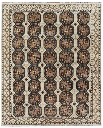 8x10 feet Wool Hand-Knotted Oushak-Inspired Rug | Craftsman Rugs Exclusive
