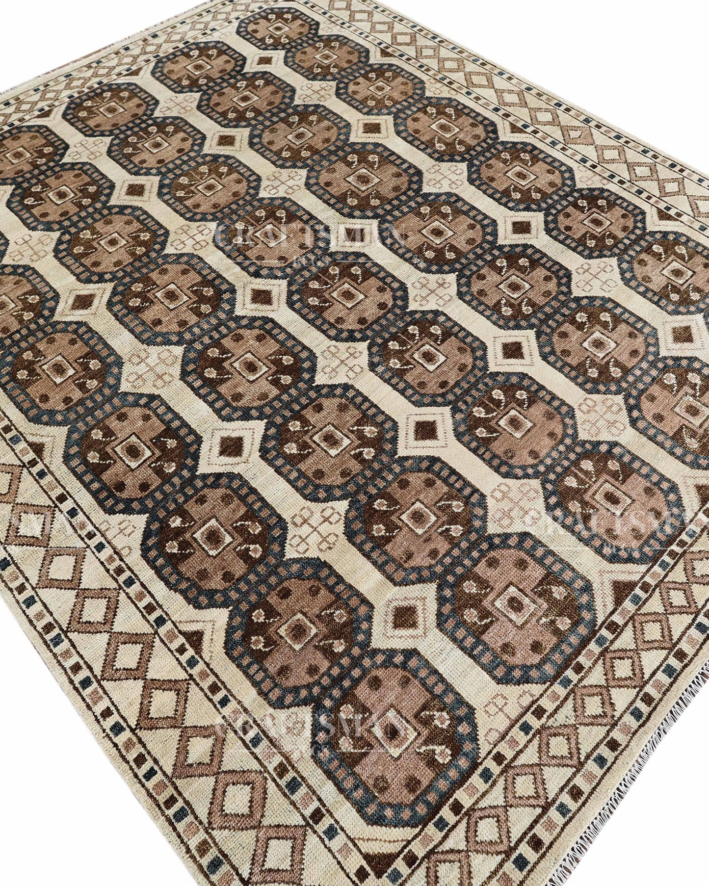 8x10 feet Wool Hand-Knotted Oushak-Inspired Rug | Craftsman Rugs Exclusive