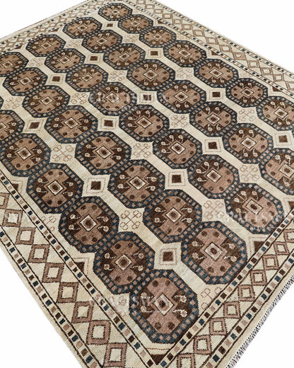 8x10 feet Wool Hand-Knotted Oushak-Inspired Rug | Craftsman Rugs Exclusive