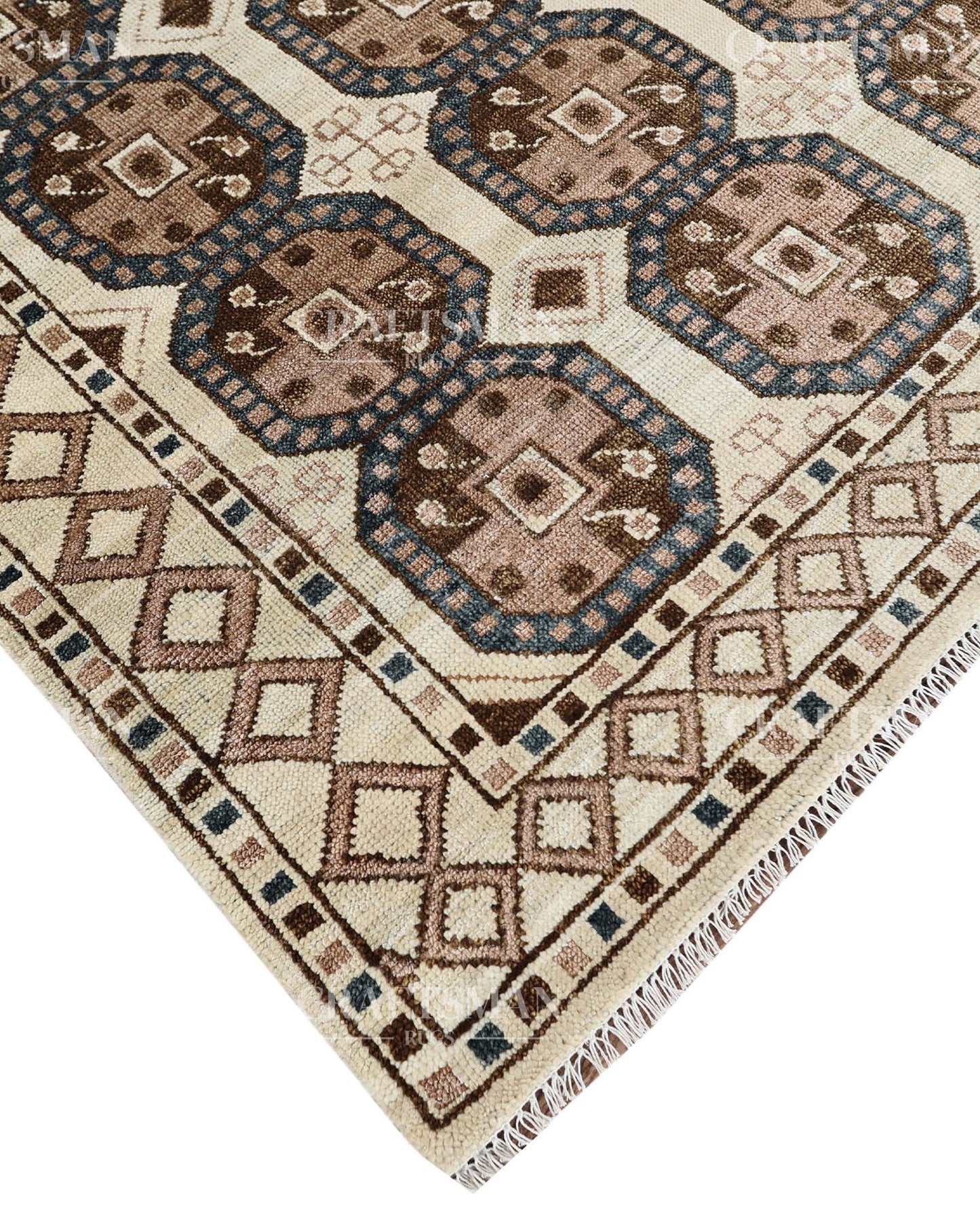 8x10 feet Wool Hand-Knotted Oushak-Inspired Rug | Craftsman Rugs Exclusive