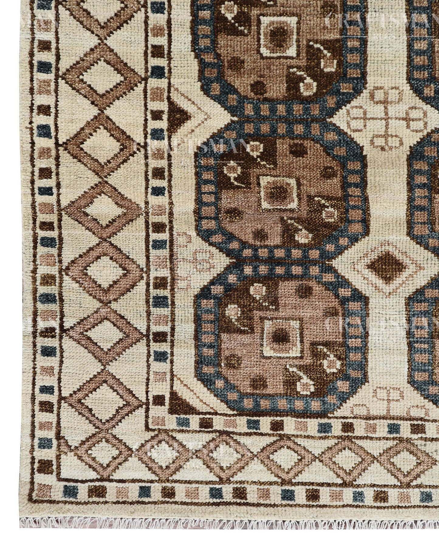 8x10 feet Wool Hand-Knotted Oushak-Inspired Rug | Craftsman Rugs Exclusive