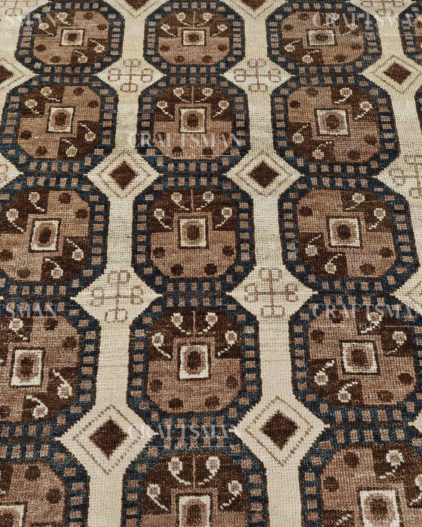 8x10 feet Wool Hand-Knotted Oushak-Inspired Rug | Craftsman Rugs Exclusive