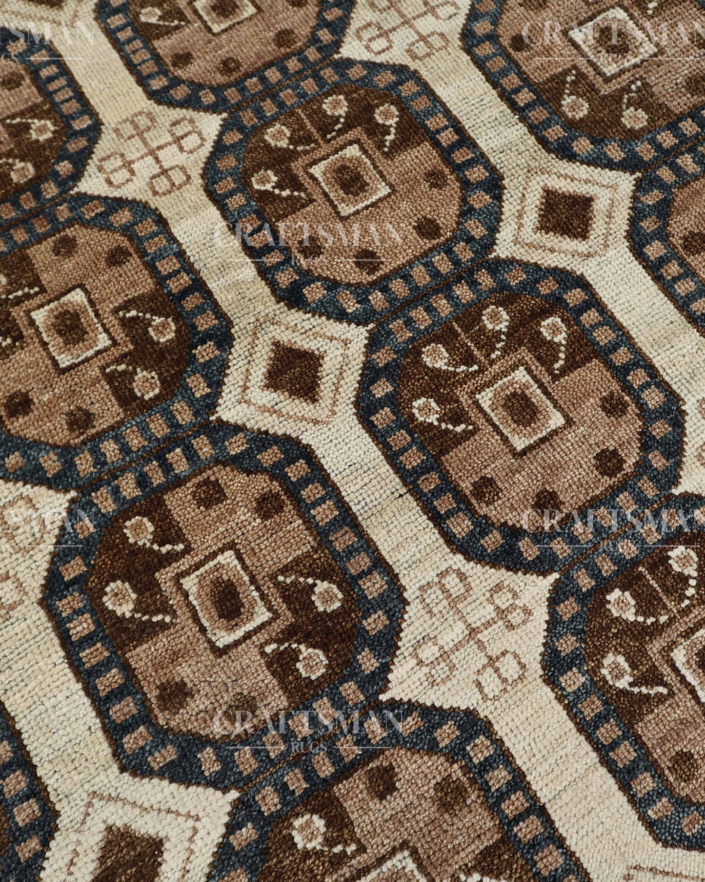 8x10 feet Wool Hand-Knotted Oushak-Inspired Rug | Craftsman Rugs Exclusive