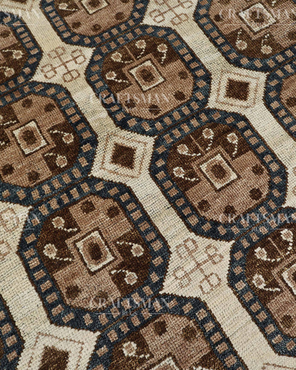 8x10 feet Wool Hand-Knotted Oushak-Inspired Rug | Craftsman Rugs Exclusive