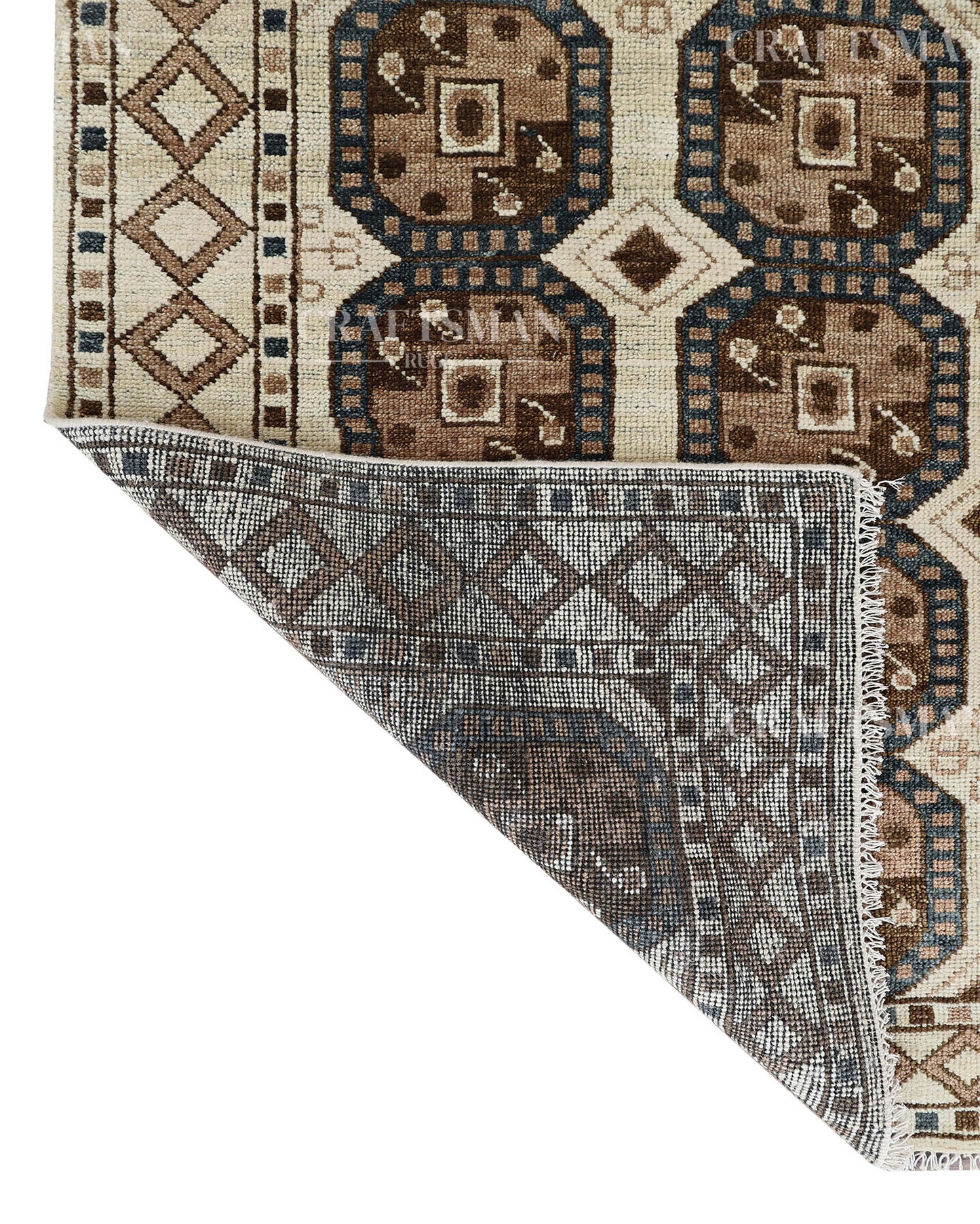 8x10 feet Wool Hand-Knotted Oushak-Inspired Rug | Craftsman Rugs Exclusive