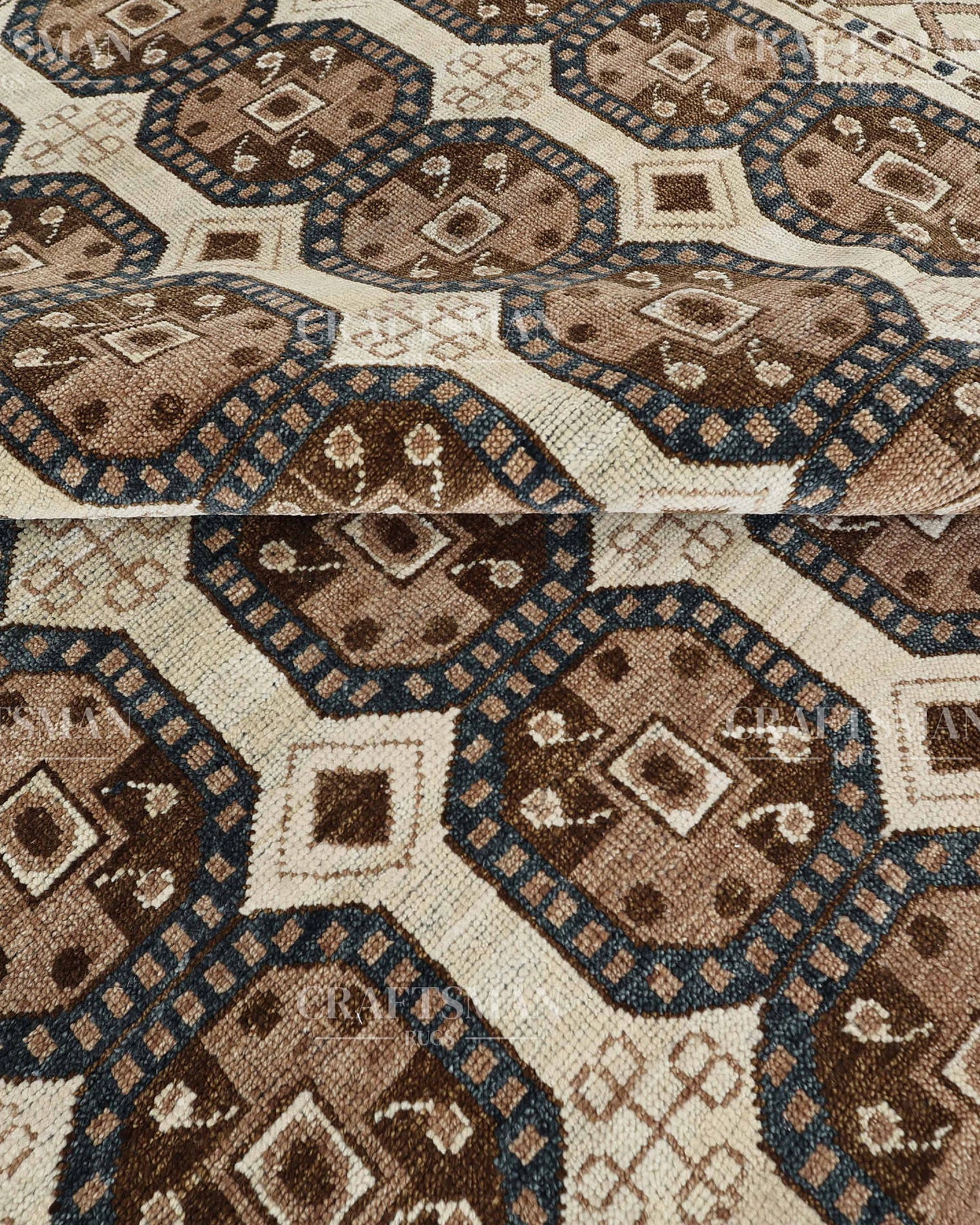 8x10 feet Wool Hand-Knotted Oushak-Inspired Rug | Craftsman Rugs Exclusive