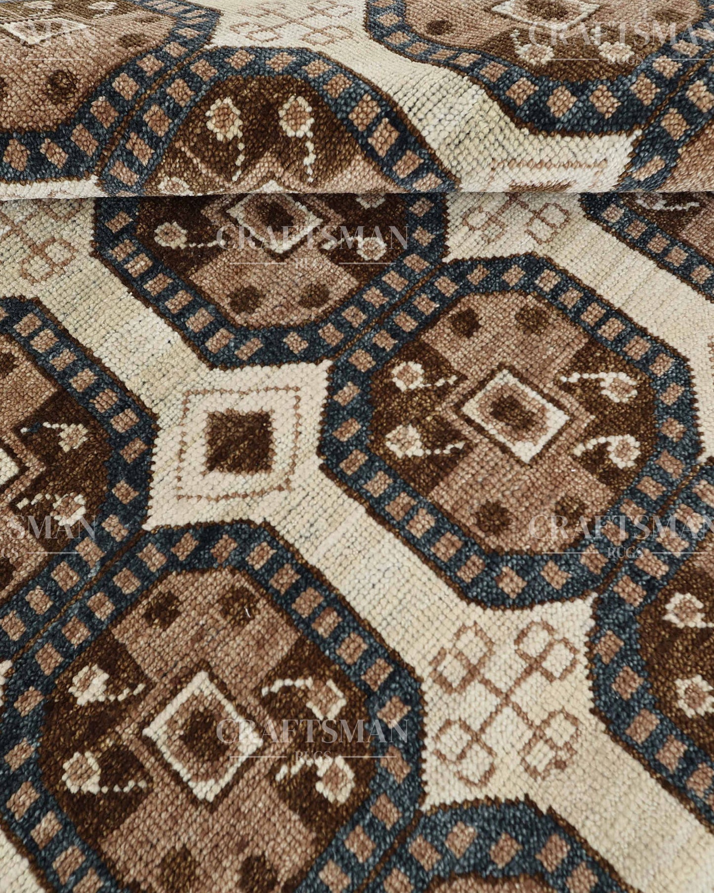 8x10 feet Wool Hand-Knotted Oushak-Inspired Rug | Craftsman Rugs Exclusive