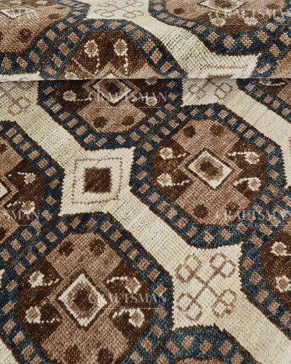 8x10 feet Wool Hand-Knotted Oushak-Inspired Rug | Craftsman Rugs Exclusive