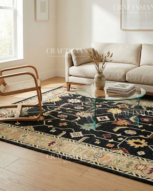 Konya Wool Hand-Knotted Oushak-Inspired Rug
