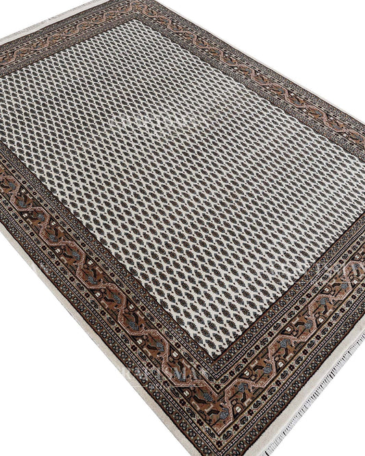 5x8 feet Vintage Hand-Knotted Wool Rug | One-of-a-Kind | Craftsman Rugs