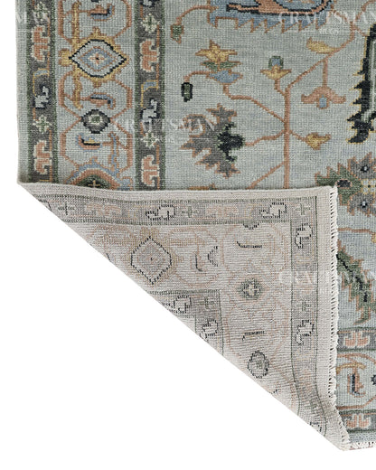 9x12 feet Wool Hand-Knotted Oushak-Inspired Rug | Craftsman Rugs Exclusive